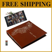 Elegant Silvery Floral Photo Album - 600 Pockets