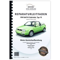 Vw Golf 3 Cabrio Typ 1E Motronic Einspritz ZüNdanlage 1,6L Reparaturhandbuch