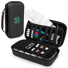 Golf Glove Holder Case with Glove Shaper - Golf Accessories Organizer for Black
