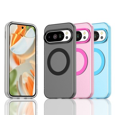 For Google Pixel 10 Pro XL 9A Phone Case Mag Safe Soft Touch Translucent Cover