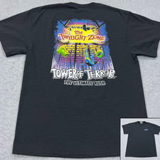VTG Disney Twilight Zone Tower of Terror Shirt Large Ultimate Rush Hats Fall USA
