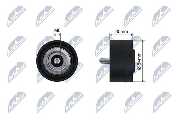 NTY Spannrolle, Keilrippenriemen RNK-ME-048 FüR Chrysler Jeep MERCEDES-BENZ-image
