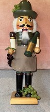 Kurt Adler Nutcracker Collection, Wooden Wine Grower Nutcracker, 15"