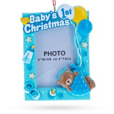 Baby Boy First Photo Frame Resin Ornament