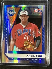 2021 Panini Elite Extra Edition - Angel Cruz #194 Aspirations Blue /249 (RC)
