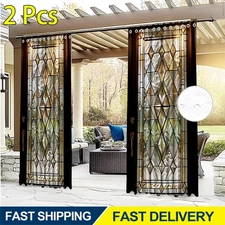 Waterproof Outdoor Curtains for Patio - Thermal Insulated, Sun Blocking Drapes