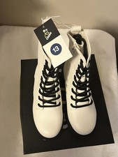 Art Class Brand Girls White and Black Boots-"Khari" New In Box-Size 13
