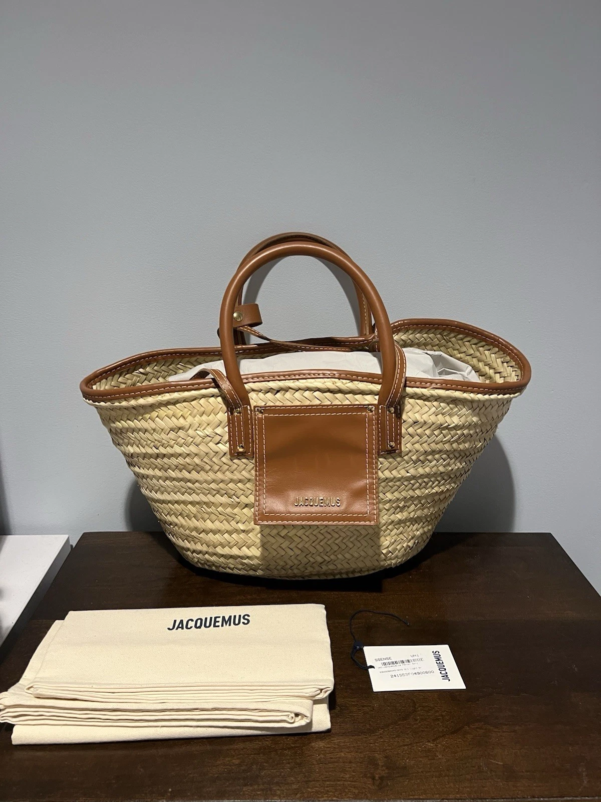 Jacquemus — Jacquemus Le Paniere Soli Straw Tote
