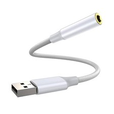 USB to Aux Adapter, Aux to USB, USB to 3.5mm Jack Audio Adapter,USB to Audio