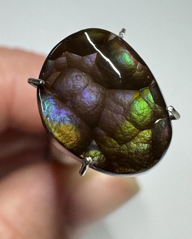 Gema de ágata de fuego 3,9 quilates talla de contorno natural sin tratar Foto 2 de 4