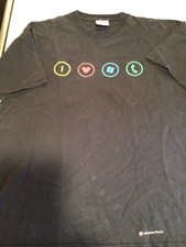 Vintage Windows Phone Logo Mens Black Cotton T-shirt XL Microsoft Computer