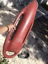 Vintage Pat. Pending Malibu California Surf Saving Lifeguard Torpedo Can Bouy