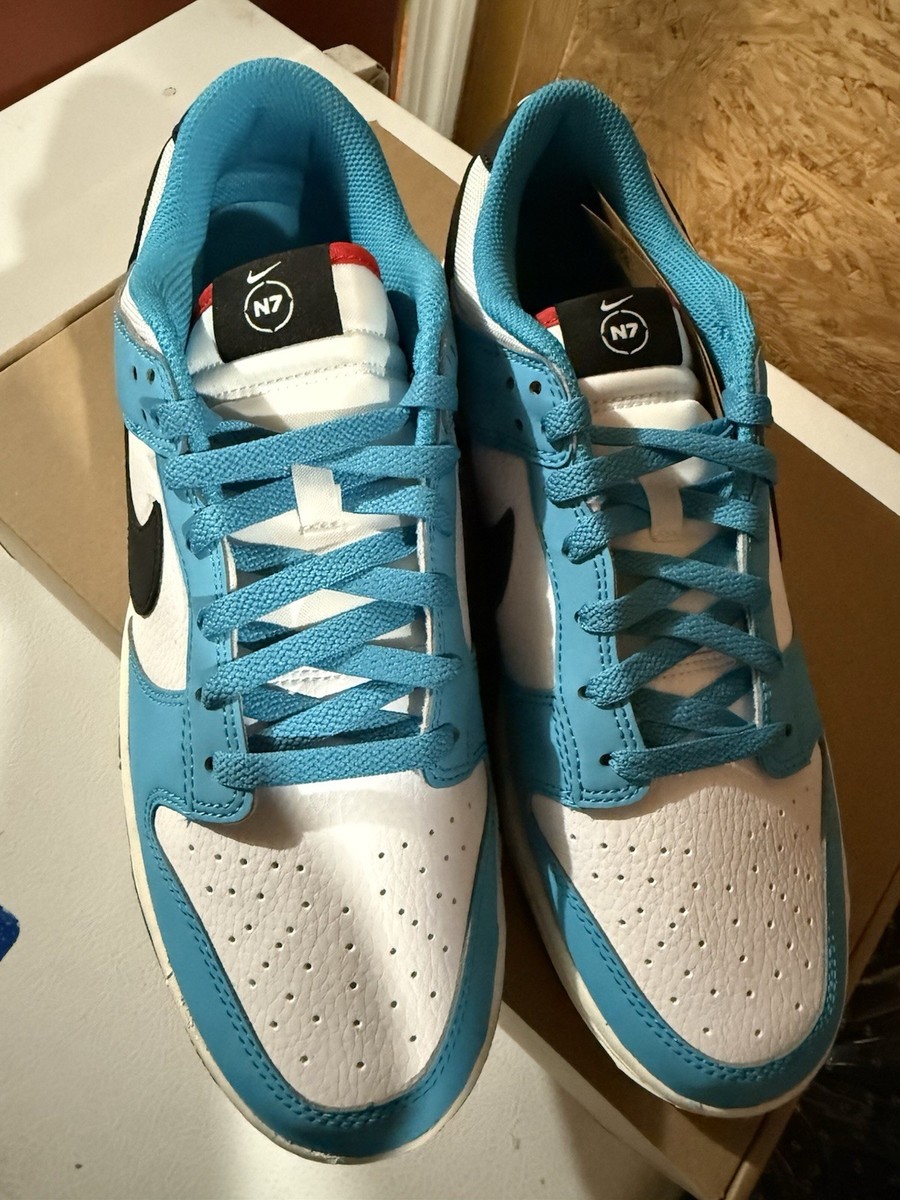 Nike Dunk Low N7 Dark Turquoise White Black Men display picture 3