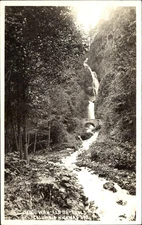 RPPC ~ Noggi Wah-Kee-Na Falls ~ Columbia Highway Oregon ~ Real Photo 1910-1930