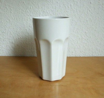 Ikea Pokal Kaffeetasse Kaffeebecher Tasse Becher Latte Macciato weiß 15 cm