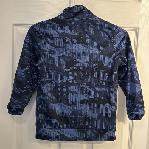 Adidas Boys Track Jacket, Blue Black , Size 7 - Picture 5 of 5