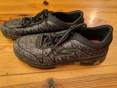 SKECHERS GO FLEX WALK DAMEN GRAU FLEXSOHLE WALKING SNEAKER UK4,5