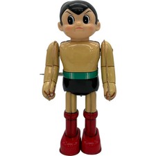 Rare Billiken Shokai Astro Boy tin toy, wind-up walking toy, working condition c