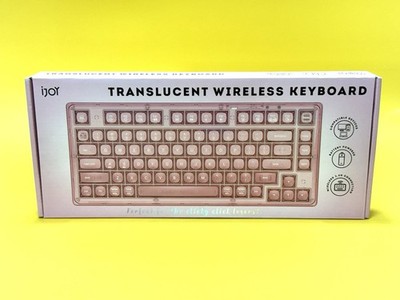 iJoy Translucent Wireless Keyboard 2.4G USB 82 Keys Pink