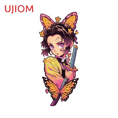 UJIOM Anime Kochou Shinobu Colorful Wall Stickers Nursery Room Sofa Wall Decals 