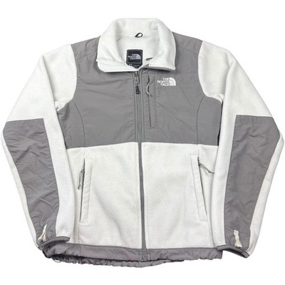The North Face Denali Polartec Fleece Jacket White Gray
