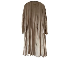 Nest Linen Robe Beige All-Season Long Sleepwear -Used -From Japan