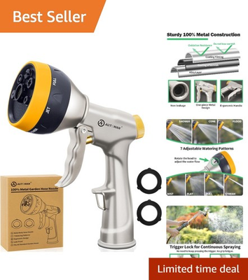 #ad High Pressure 100% Metal Water Hose Nozzle Ideal for Garden amp; Car Washing $22.99