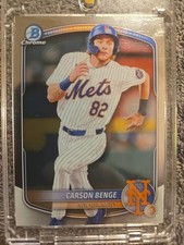 2025 Bowman - Chrome Prospects Carson Benge #BCP-108 Wave Refractor /350 (RC)