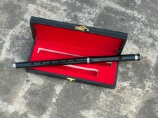 Traditional Irish Black 2 Part Flute Rosewood Musical Instruments With Free Case