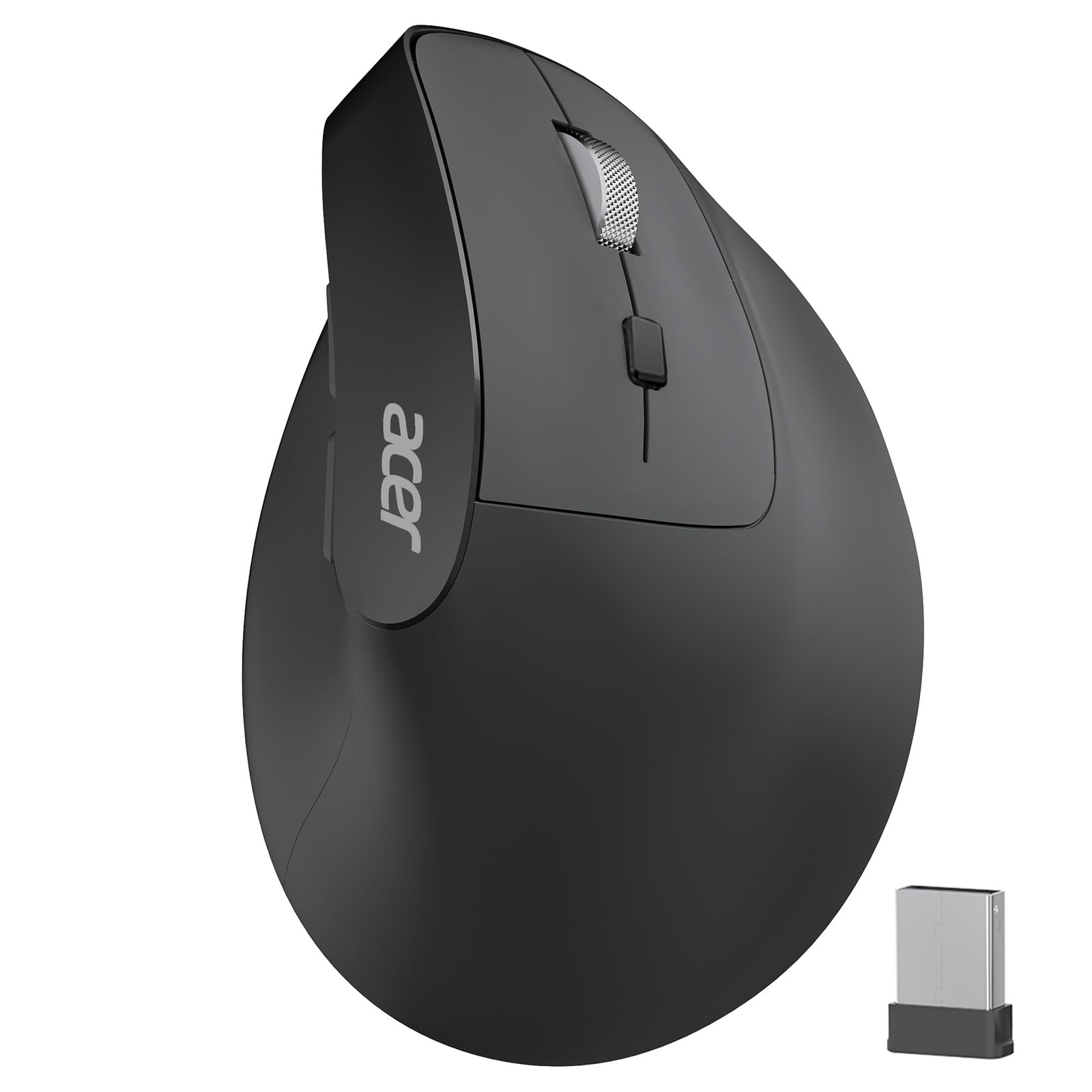 Ergonomic Wireless Vertical Mouse with Adjustable DPI 1000/1200/1600 and 6 Buttons