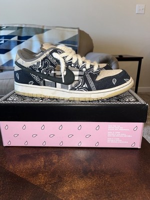Nike SB Dunk Low PRM QS Travis Scott Cactus Jack Black Beige Paisley CT5053-001