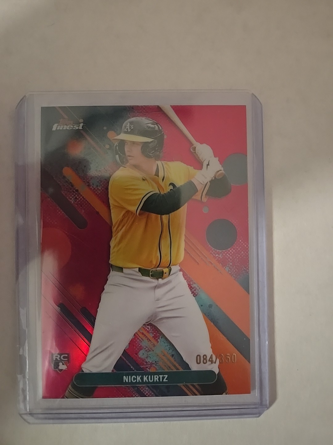 2025 Topps Finest - Common Nick Kurtz #10 Magenta Refractor /350 (RC)