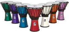 Toca Percussion Freestyle Colorsound Djembes - Set of 7