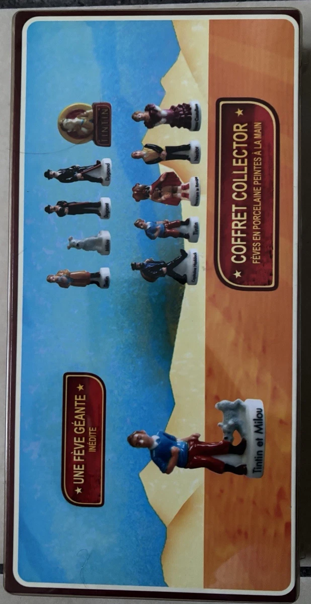HERGÉ Tintin coffret collector figurines miniatures porcelaine scellé neuf