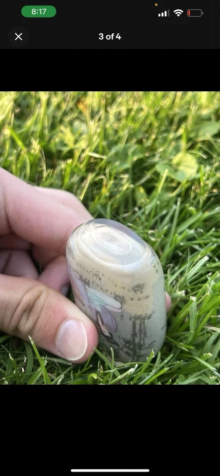 Antique Chinese Reverse Painted Glass Snuff Bottle 19th Century - Image 4 of 4