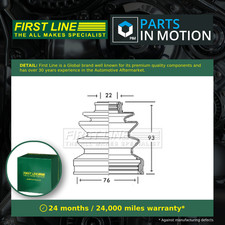 CV Joint Boot fits HONDA ACCORD CF1 2.0D Front Inner 96 to 98 20T2N C.V. Quality