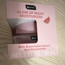 b pure Glow Up Night Moisturizer Watermelon Extract Niacinamide 2 fl oz 60 mL