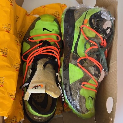 Nike Off-White Air Zoom Terra Kiger 5 Electric Green Metallic Silver CD8179-300