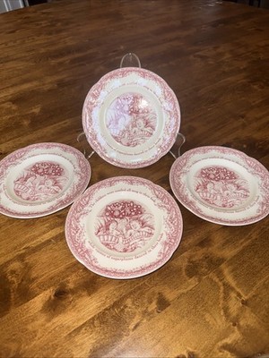 Noble Excellence Twas the Night Before Christmas - Set of 4 Bread Plates
