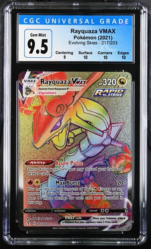 Rayquaza VMAX graded CGC 9.5 for sale on eBay