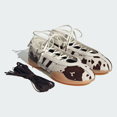 adidas Taekwondo Mei Ballet KJ0229 Cow Print Brown Women's Size