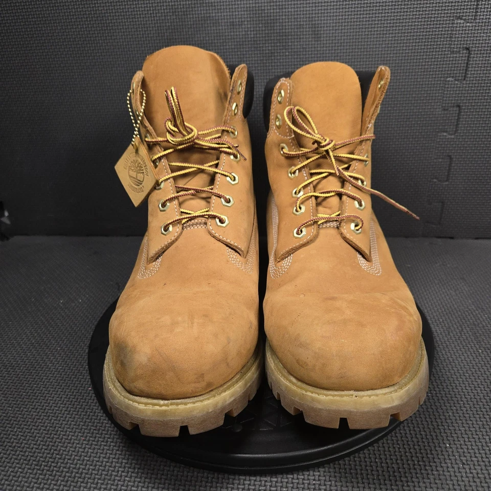 Timberland 6 Pulgadas Botas Premium Para Hombre Talla 13 Trigo Nubuck Cuero Trabajo Foto 2 de 4