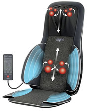 2D & 3D Shiatsu Neck and Back Massager for Chair with 10 Deep Kneading Nodes, Ba