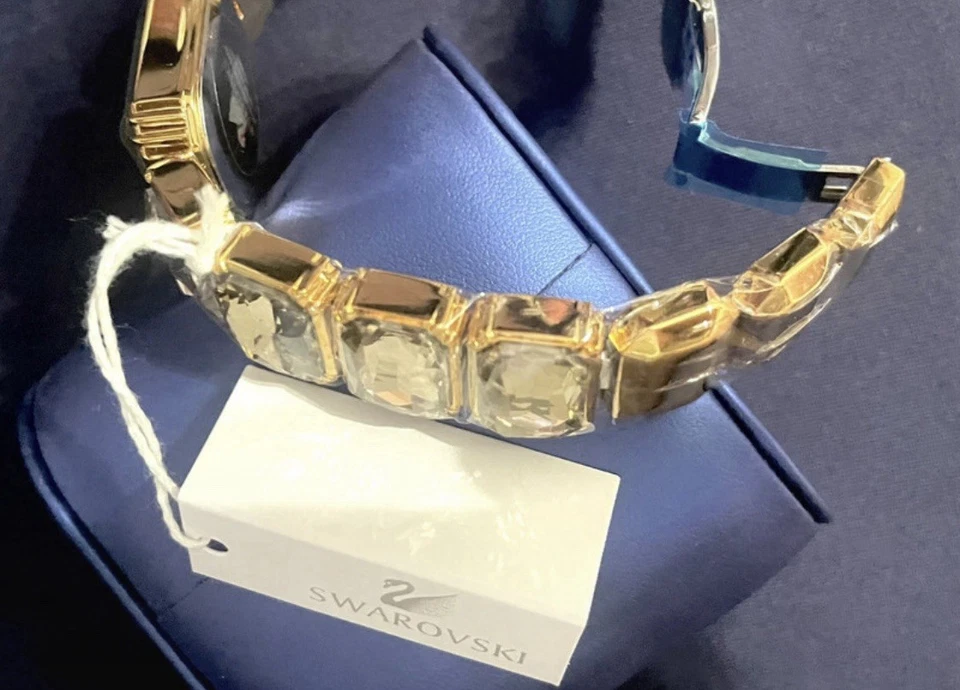 Swarovski Crystal Strap (MILLENIA) Watch - Champagne Gold Tone (BROWN), RRP £400 - Image 3 of 4