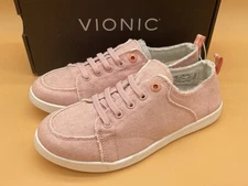 Size 7.5 Vionic Beach Washable Canvas Casual Sneakers Pismo Denim