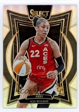 2025 Panini Select WNBA Concourse Silver Prizm A'ja Wilson #56 17zx