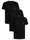 HUGO Men's 3 Pack Lounge T-Shirts, Black