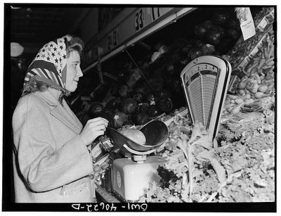 Washington DC Lynn Massman Grocery Shopping 1943 Baby Joey Petty Officer Wife