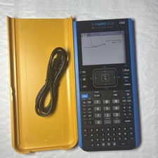 Texas Instruments TI Nspire CX II CAS Graphing Calculator With Cable Tested MARK