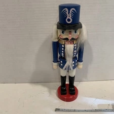 Vintage French Guard Soldier Christmas Nutcracker Collectible Wooden